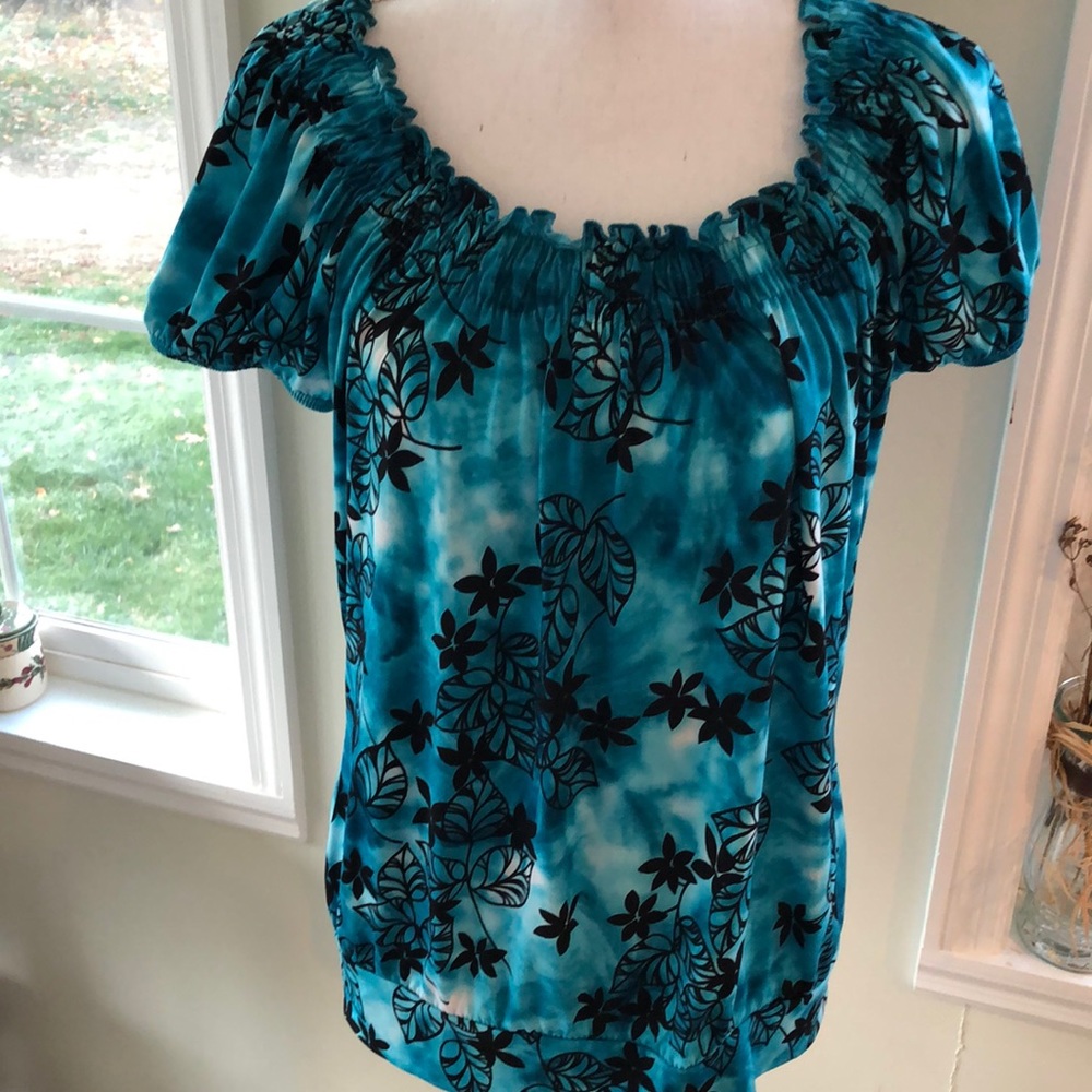 Carol Rose Women’s Short Sleeve Blouse Top